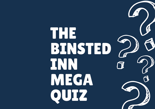 Quiz every other Wednesday night at the Binsted Inn