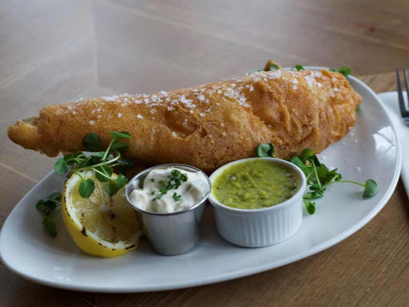 Fish and Chips on the Light Lunch Menu